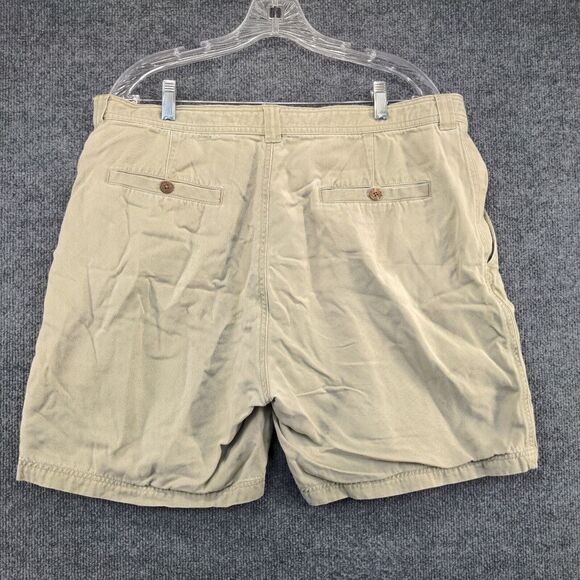 Tommy Bahama Mens Chino Shorts Tan Size 40 Slash Pockets Tencel - Picture 3 of 12